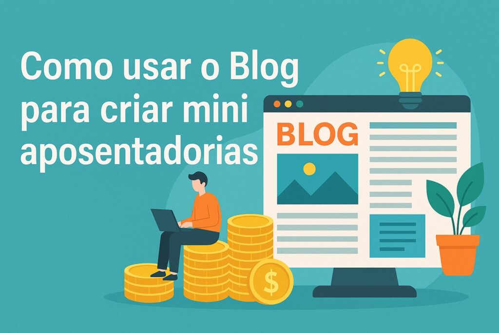 Imagem ilustrativa de como usar o blog para criar mini aposentadorias Imagem ilustrativa de como usar o blog para criar mini aposentadorias